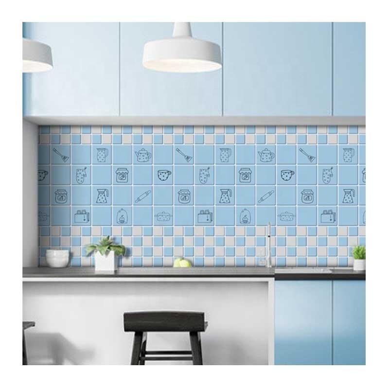 Peel and Stick Waterproof Fireproof Self Adhesive Vinyl Wall Covering Removable Kitchen Wallpaper Sticker