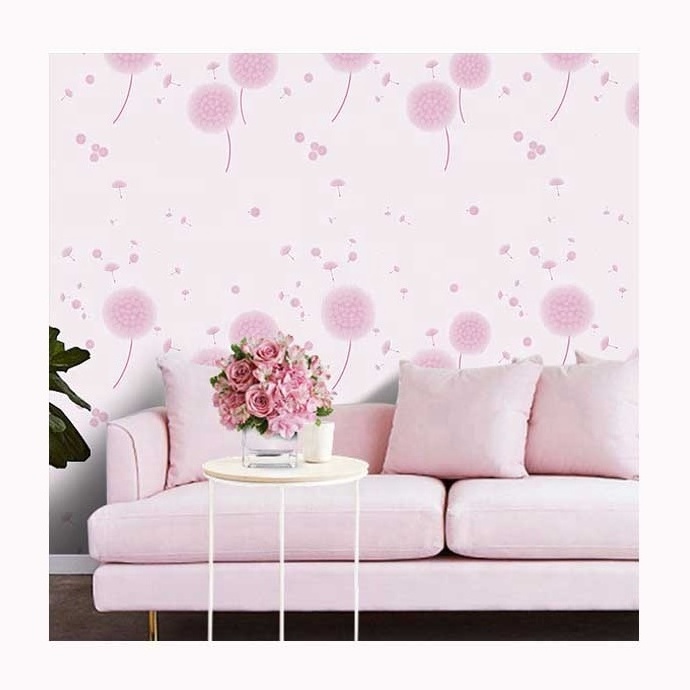 0.45*10m Peel and Stick Vinyl Wallpaper Floral Design Sticker for Kids