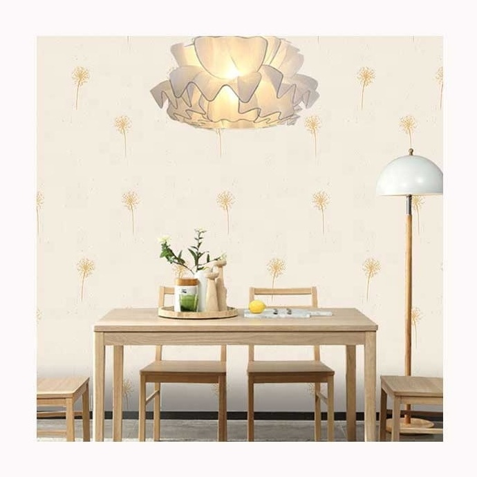 0.45*10m Waterproof PVC Vinyl Wall Papers 3D Modern Design Self Adhesive Wallpaper Home Decoration Flower Peel and Stick