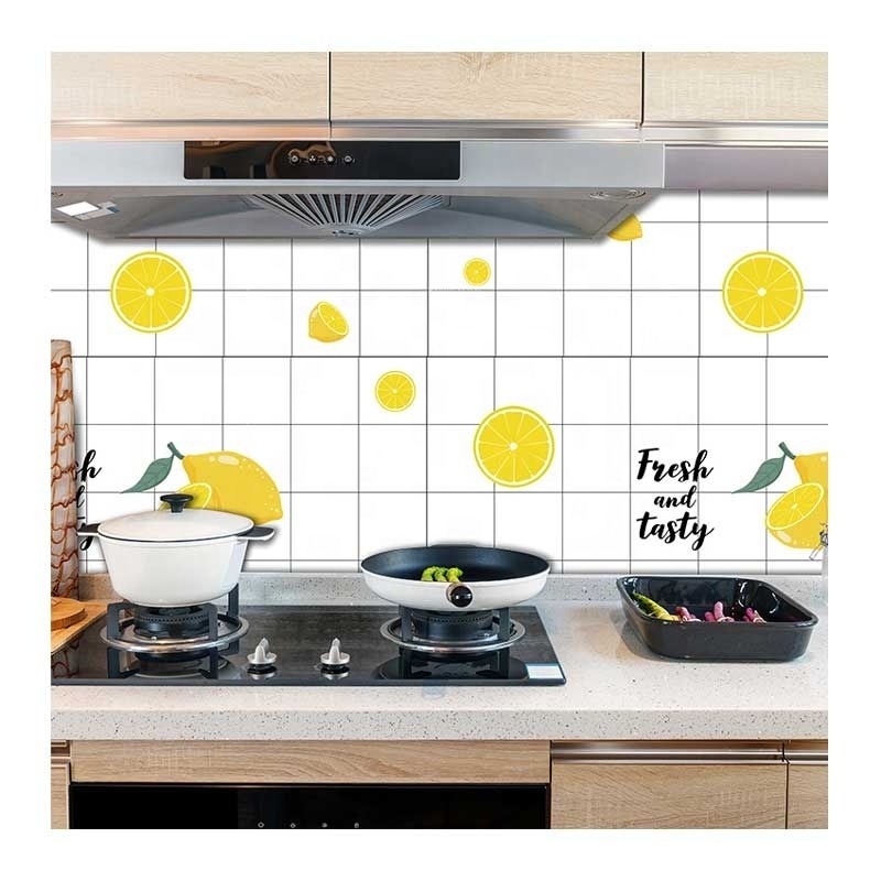 Peel and Stick 3D Black and White Plaid Kitchen Wallpaper Sticker Waterproof Cabinet Fireplace Laundry Room Wallpaper Sticker