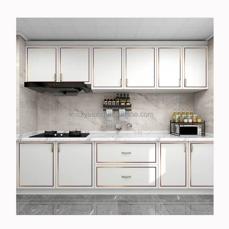 Flexible Peel and Stick Stainless Steel Brass Edge Banding Decorative Wall Moulding Aluminium Trim for Kitchen Cabinets