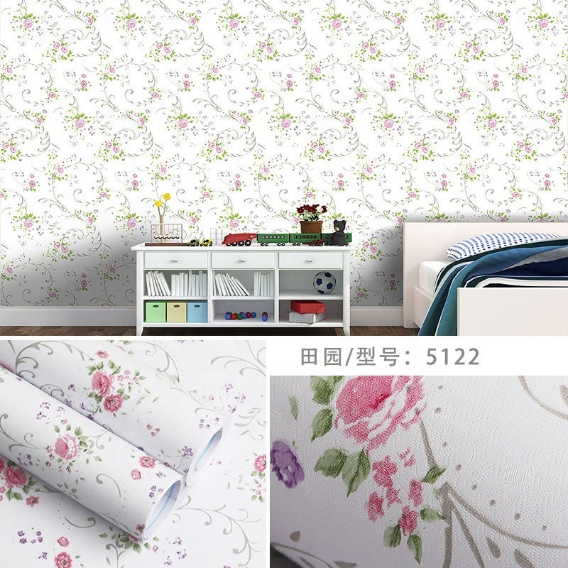 Flower Tree Wallpaper Peel and Stick Wallpaper Self Adhesive Removable Paper Wall Covering Shelf Drawer Liner Vinyl Roll