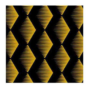 5D Modern Yellow And Black Diamond Design Ktv Commercial Decorative Vinyl Wall Covering Pvc Wallpaper