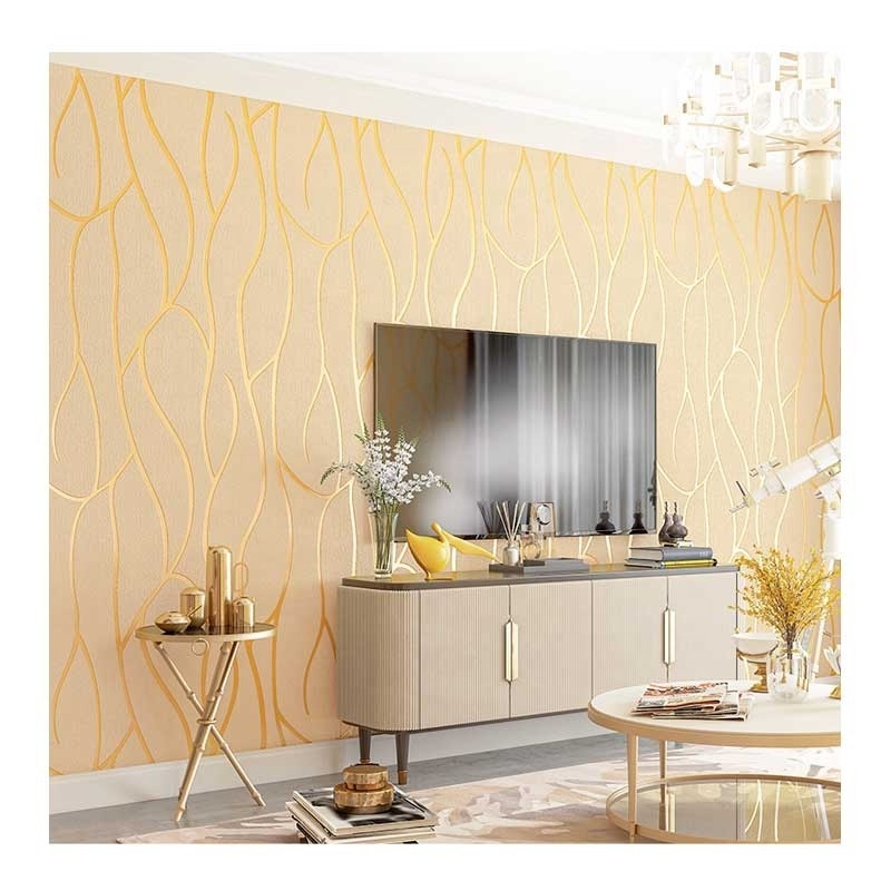 Modern Striped Non woven Wallpaper For Home Decor Living Room Bedroom Background Wall Paper Wholesale