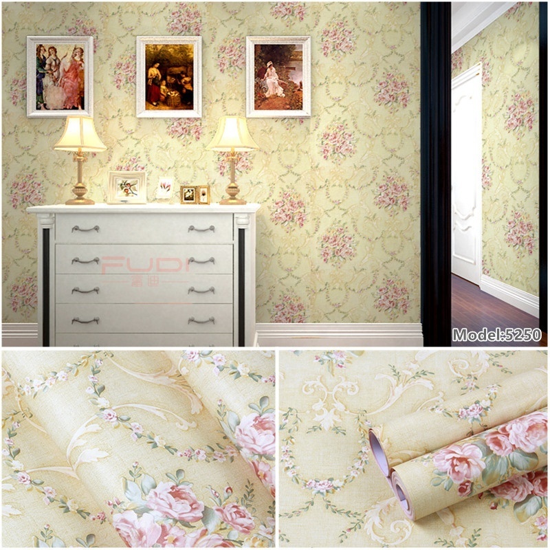 Flower Tree Wallpaper Peel and Stick Wallpaper Self Adhesive Removable Paper Wall Covering Shelf Drawer Liner Vinyl Roll