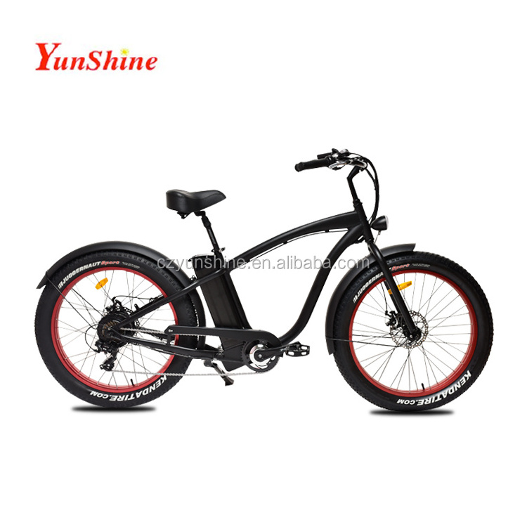 26 inch fat tire electric bike beach cruiser