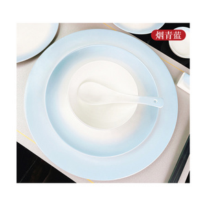 Ceramic Dinner Plates Set Dishes Plates Wholesale Fine Bone China Dinnerware Set High Quality Gold Rim Bone China Tableware