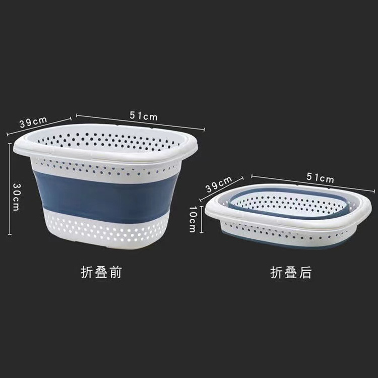 Multi-Functional Folding Laundry Basket Collapsible Plastic Foldable Laundry Basket Plastic Basket