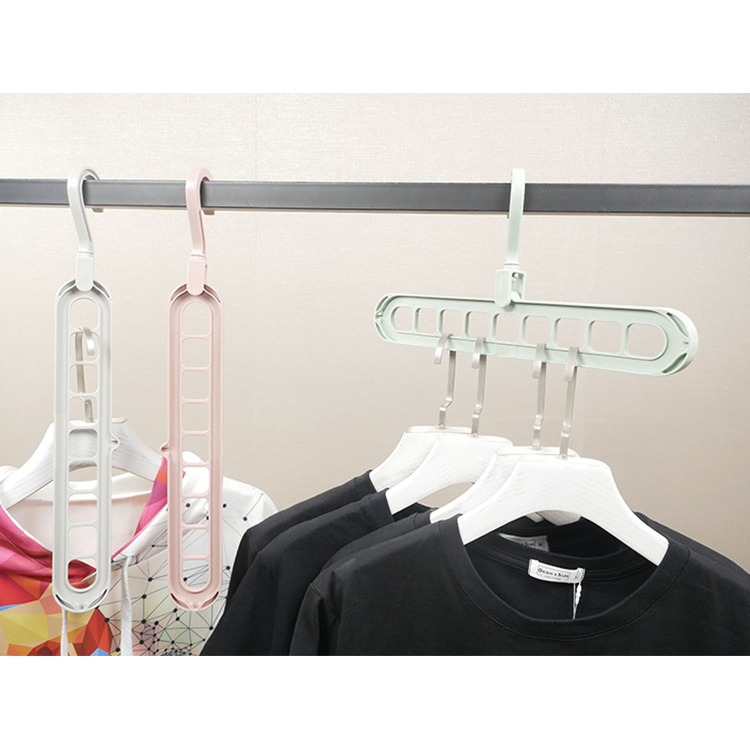 Excellent Quality 360 Rotating Folding Magic Hangers Space Saving Clothes Plastic Hanger Covers