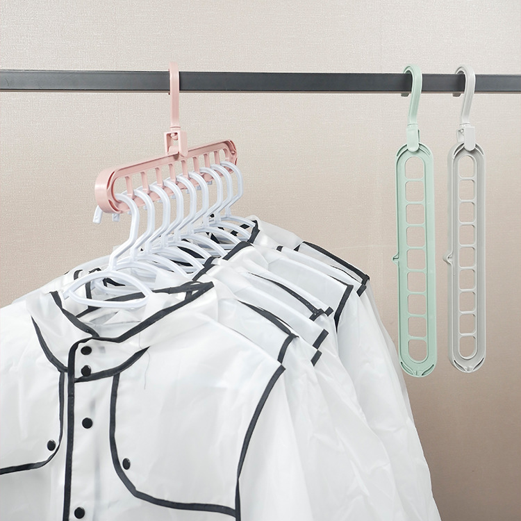 Excellent Quality 360 Rotating Folding Magic Hangers Space Saving Clothes Plastic Hanger Covers