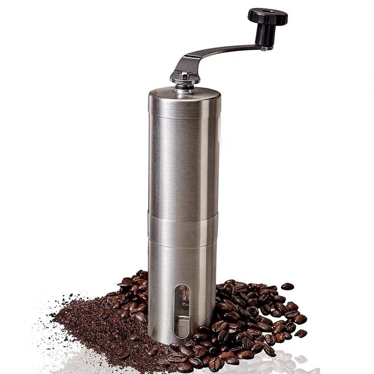 Commerical Coffee Bean Grinder Hand Crank Precise Conical Ceramic Burr Stainless Steel Portable Espresso Manual Coffee Grinder