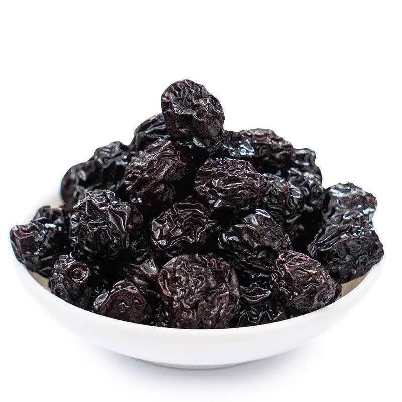 Preserved fruit dried plum sweet and sour small plum for appetizing snacks dark smoked plum