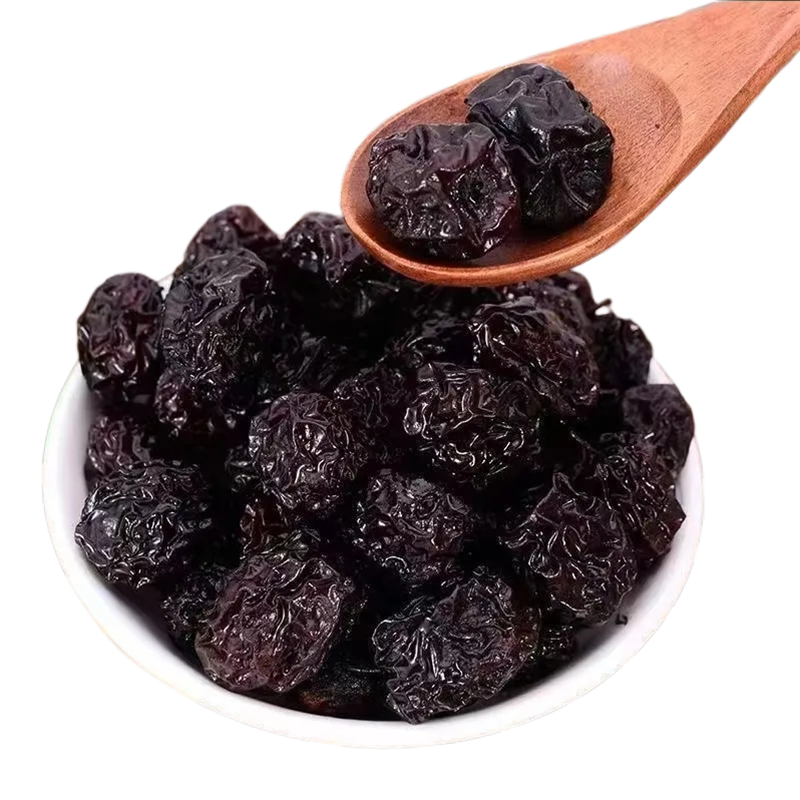 Preserved fruit dried plum sweet and sour small plum for appetizing snacks dark smoked plum