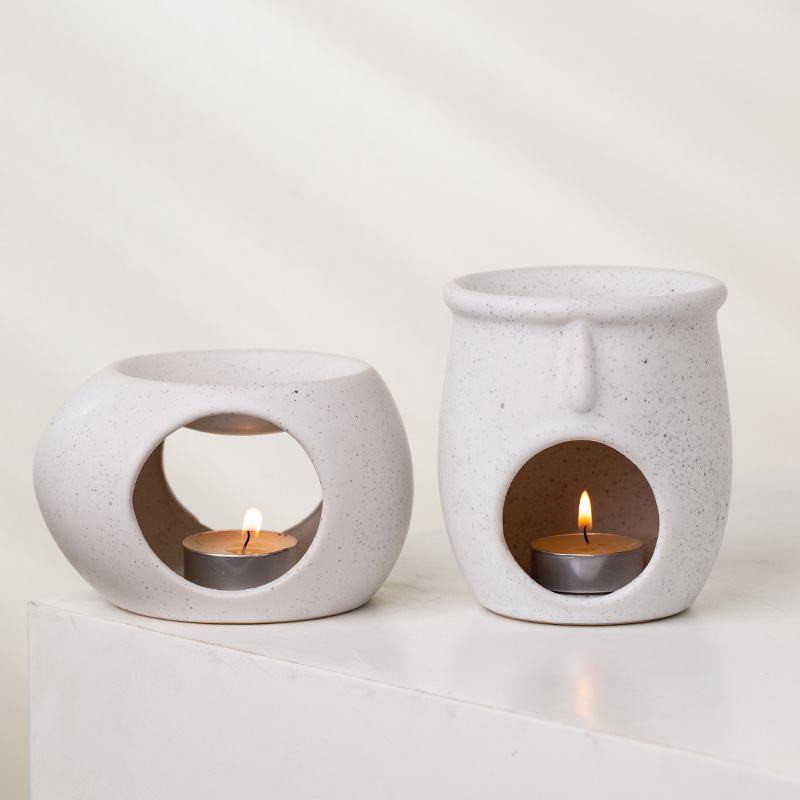 YUANWANG Nordic Ceramic Oil Burners  Porcelain Candle Wax Warmer Aroma Oil Burner Fragrance Burners