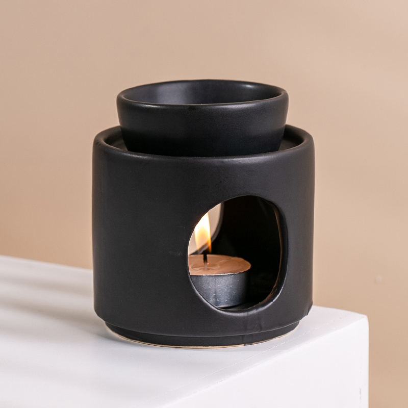 YUANWANG Custom Candle Essential Oil  Frosted Porcelain Candle Warmer Lamp Wax Melts Ceramic Incense Burner