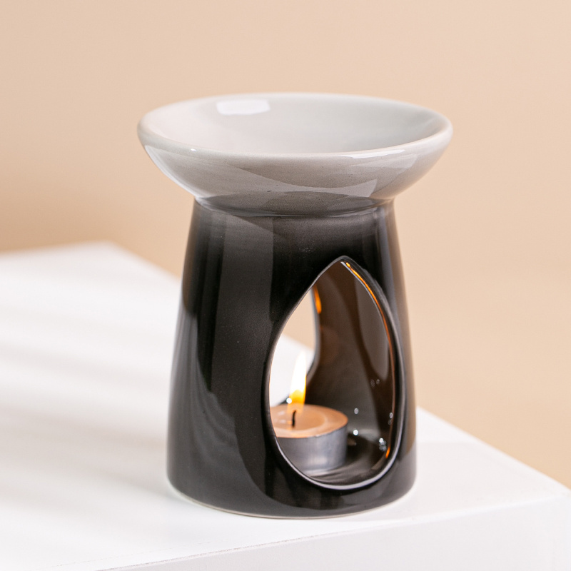 YUANWANG OEM/ODM White Black Ceramic Wax Melt Warmer Candle Warmer Bulk Incense Porcelain Oil Burner