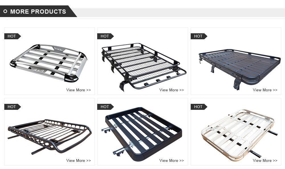 Hot Selling Auto Parts Cargo Transport Basket Gutter Mount Roof Rack, Can Be Used as Carrier for Outdoor Roof Tent