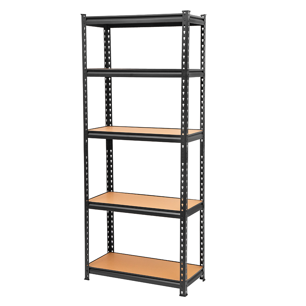 4 Tier Boltless metal garage storage shelves with MDF decking and  Adjustable  Shelves for Garage Storage Heavy Duty Shelving