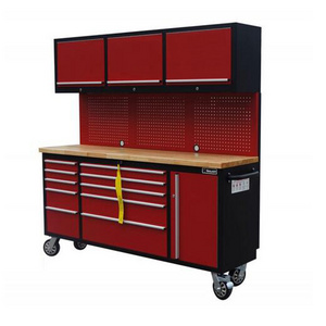 Red coated 72 inch Heavy Duty Stainless Steel Tool Chest/Tool Box/Tool Cabinet for garden garage workshop toolsbox trolley