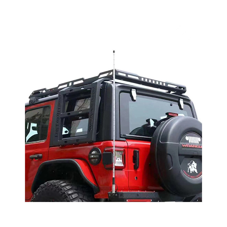 Wrangler JEEP,JEEP Luggage Roof Rack Factory Directly Sell Aluminum JL Black JK Carton Yz 2 Pcs with 4 Light for Jeep Wrangle