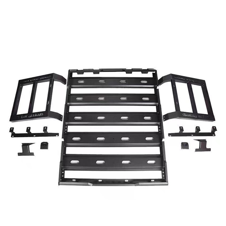 The Best and Cheapest Aluminum luggage roof rack with 4 light for Jeep Wrangle