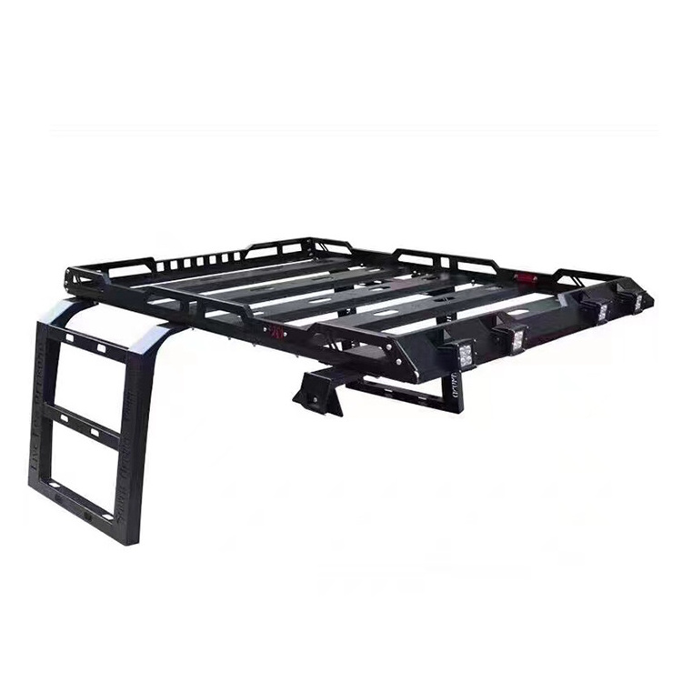 The Best and Cheapest Aluminum luggage roof rack with 4 light for Jeep Wrangle