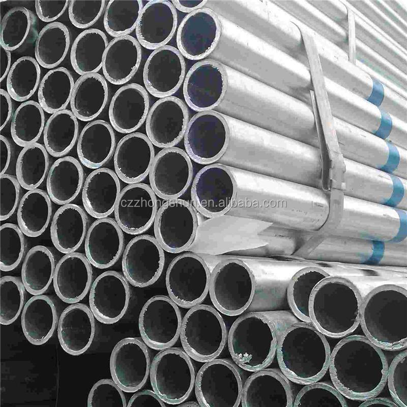 ASTM A252 hot dip galvanized steel tube / 3' galvanized steel pipe zinc coating/ Round steel pipe