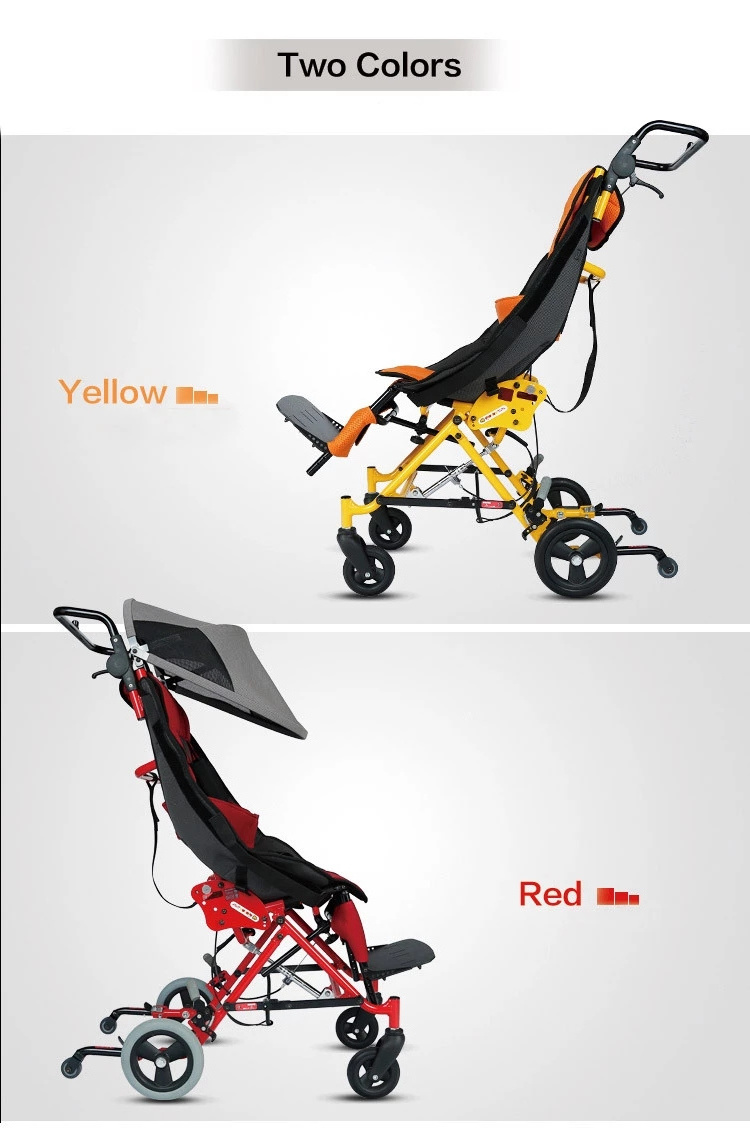 PIGLEO Tilt Paedicatric Wheelchair Full Reclining Folding Buggy