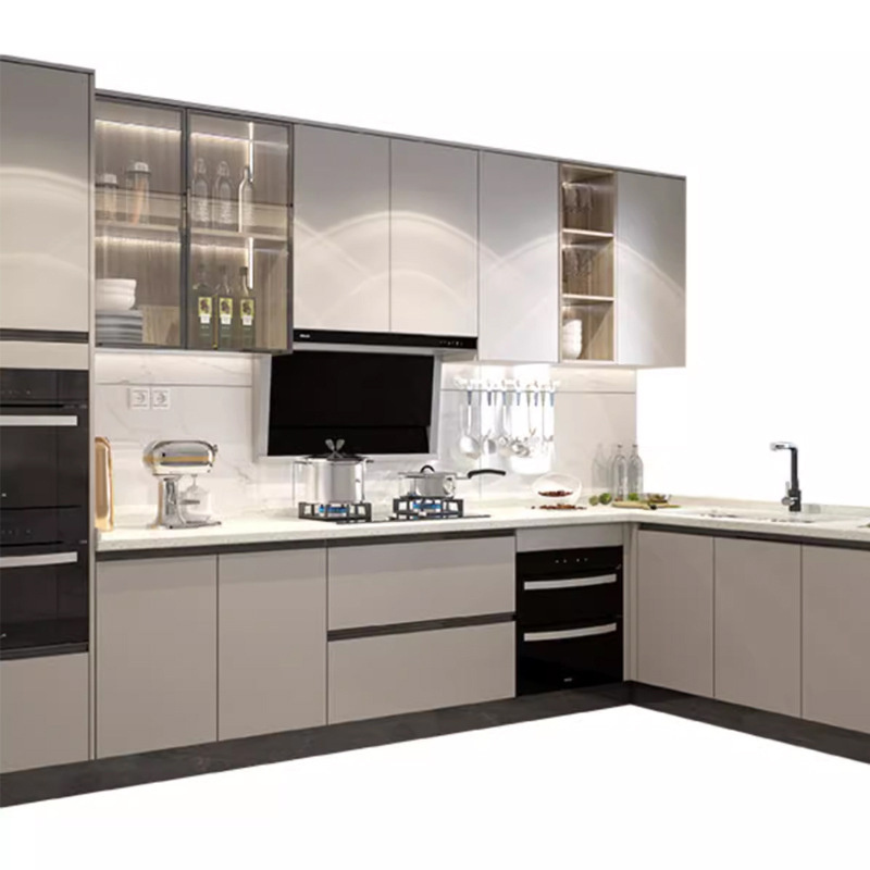 modern european style luxury home furniture solid wood modular cabinets ...