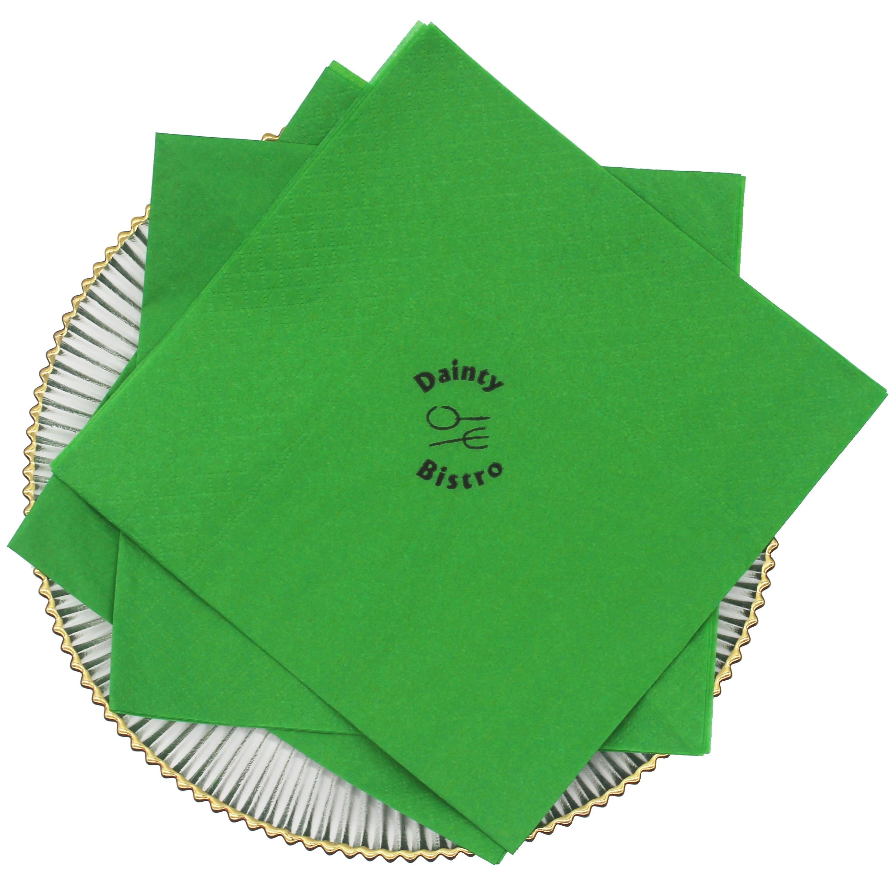 Hot Luxury Sale Green Guest Napkin Disposable Paper Napkin Pure Customized Logo Paper Towel for Wedding