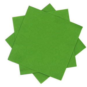 Hot Luxury Sale Green Guest Napkin Disposable Paper Napkin Pure Customized Logo Paper Towel for Wedding