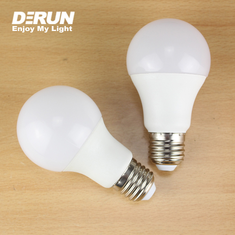 Derun Lighting A60 3W 5W 7W 9W 12W 15W ERP E F Class    E27 B22  Led Bulb 3000K 6500K Color Box Customization, LED-A60