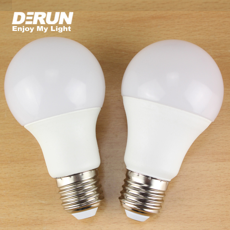 Derun Lighting A60 3W 5W 7W 9W 12W 15W ERP E F Class    E27 B22  Led Bulb 3000K 6500K Color Box Customization, LED-A60