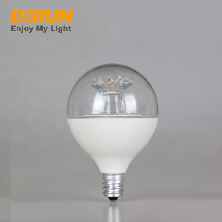 E27 E12 clear plastic 110V cheap SKD lamp assembly G45 LED globe bulb , LED-CLEAR