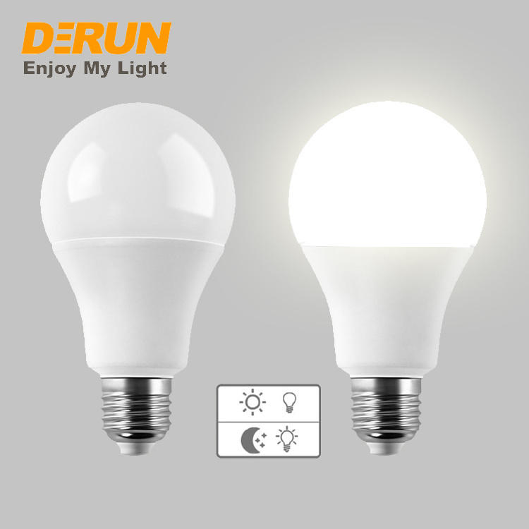 Hot Sale LED Intelligent Bulb 7W 9W 12W E27 Daylight Smart Bulb Indoor Outdoor Dusk to Dawn Light Bulb LED Night Lighting