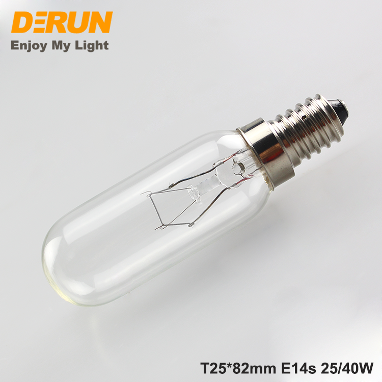 T25 25W 40W 60W E27 E14 Aluminum Clear Glass Incandescent Light Bulbs , INC-T25