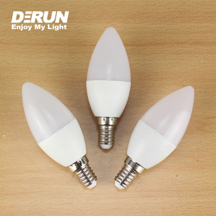 Wholesale 3W 4W 5W 6W 7W E14 E27 Warm Light Residential Indoor Lighting Led Candle Light Bulb Chandelier Bulb, LED-C37