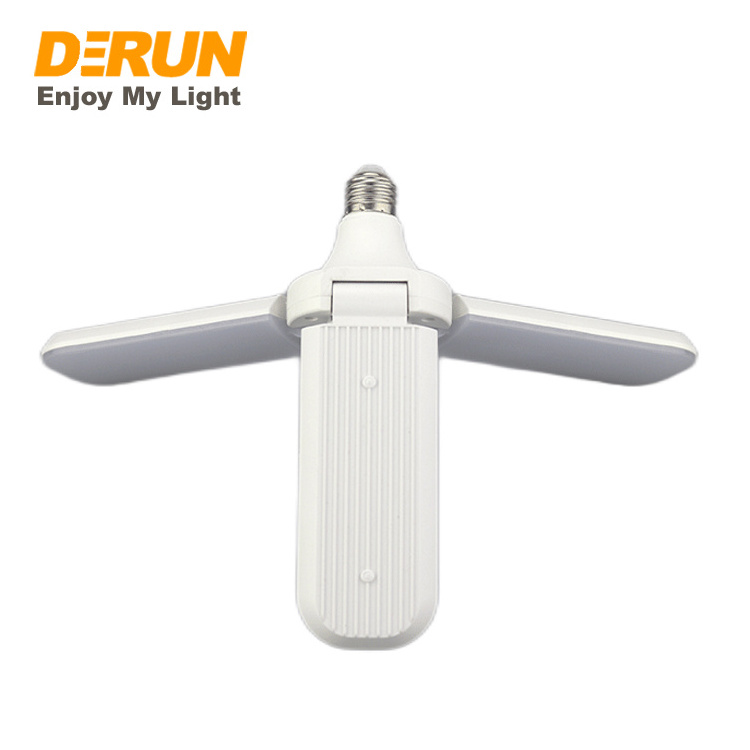 Manufacturers E27 B22 Angle Adjustable Foldable Fan Blade Ceiling Led Bulb Light 2 3 4 Leaf LED Bulb , LED-LEAF