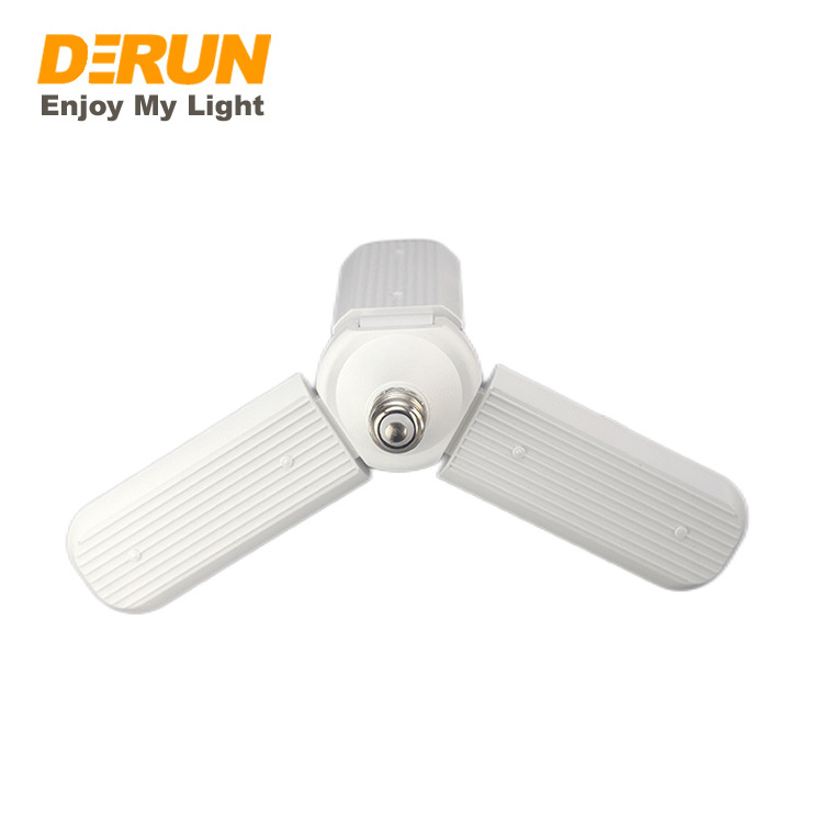 Manufacturers E27 B22 Angle Adjustable Foldable Fan Blade Ceiling Led Bulb Light 2 3 4 Leaf LED Bulb , LED-LEAF