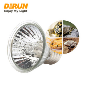 25W 50W 75W 2800K UVA UVB 3.0 Reptile Full Spectrum Turtle Basking Light Lamp Pet Bulb Halogen Heating Lamp Bulb , HAL-HR