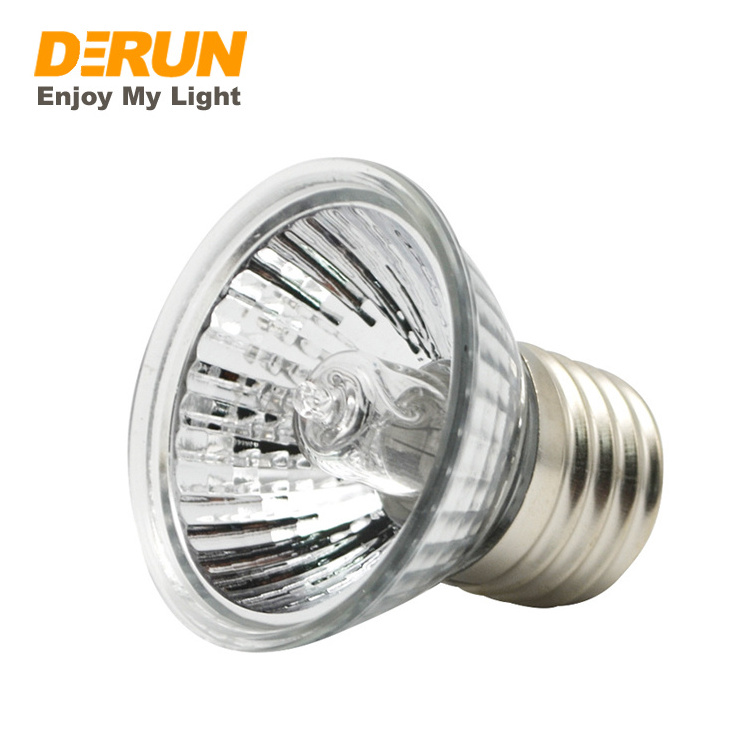 25W 50W 75W 2800K UVA UVB 3.0 Reptile Full Spectrum Turtle Basking Light Lamp Pet Bulb Halogen Heating Lamp Bulb , HAL-HR