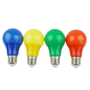 A60 Color Bulb e27 b22 led color lamp blue green 3W 5W 7W IC Linear light bulb christmas Holiday decoration bulb , LED-COLOR