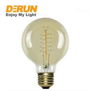 25W 40W 60W E27 130V 230V G80 G95 G125 Globe Clear Decoration Vintage Antique Edison Bulb , EDI-GLOBAL