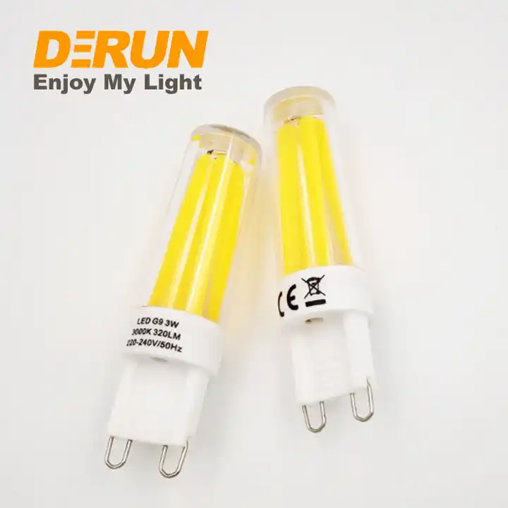 CE RoHS 2W 3W Glass Dimmable Mini G9 Filament Light Bulbs , FMT-G9