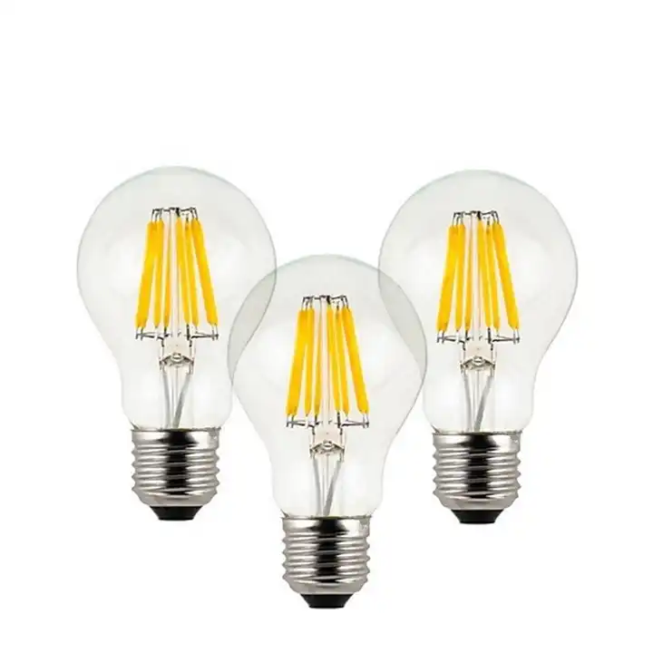 Dimmable Led Filament Bulb 12V 24V 220V 2W 4W 6W B22 E12 E14 E26 E27 Clear Amber COB Filament Light , FMT-DIM