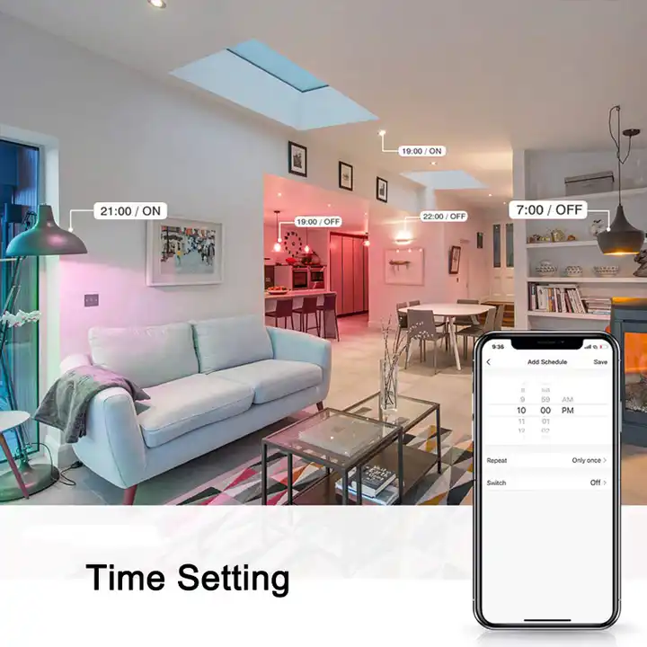 Inteligente Wifi Smart Bulb Tuya App Alexa and Google RGB Dimmable Color Changing A60 B22 E27 RGB Smart Light Bulb , LED-SMART