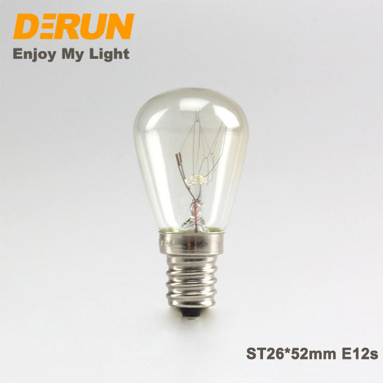 Factory Price Hot Sale CE RoHS Clear T20 T25 ST26 ST19 15W 25W Clear E12 E12S Incandescent Bulb Salt Lamp Bulb, INC-MINI-E12