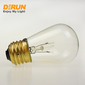 CE RoHS E26 E27 11W Clear Retro Edison Vintage Decoration Incandescent Bulb S14 String Light Bulb  , INC-S14