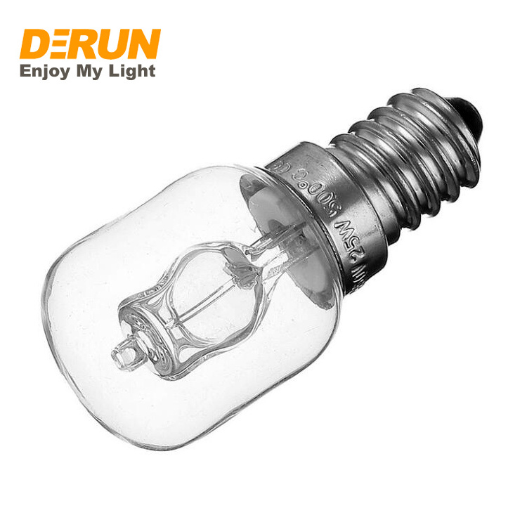 High Temperature 500 Degrees18W 28W 42W E14 ST25 Cooker Hood Lamps Quartz Bulb Halogen Bubble Oven Bulb , HAL-OVEN