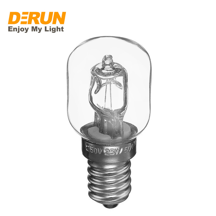 High Temperature 500 Degrees18W 28W 42W E14 ST25 Cooker Hood Lamps Quartz Bulb Halogen Bubble Oven Bulb , HAL-OVEN